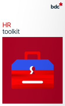 Illustration of a red toolkit with the text HR toolkit