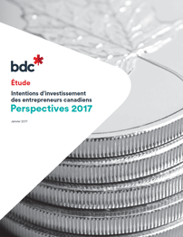 Intentions d’investissement des entrepreneurs canadiens: Perspectives 2017