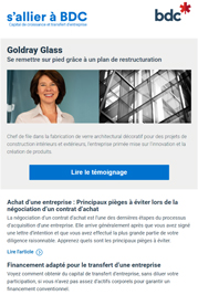 Abonnez-vous à notre infolettre S’allier à BDC – Capital de croissance et transfert d’entreprise
