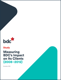 Measuring BDC’s Impact on Its Clients (2008-2012)