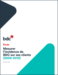 Mesurer l’incidence de BDC sur ses clients (2008-2012)