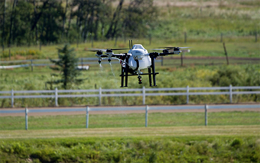 A drone from the company Strongfield Environmental Solutions
