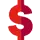 illustration of a red dollar sign