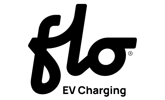 Flo EV Charging Blanc White logo