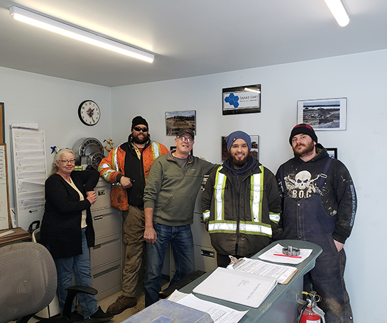 Snake Lake Construction team members