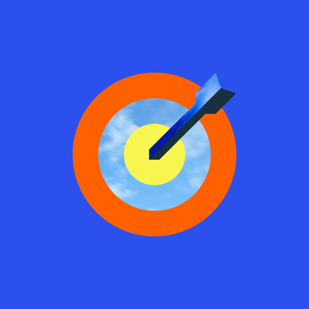 Illustration of a bullseye depicting a business target