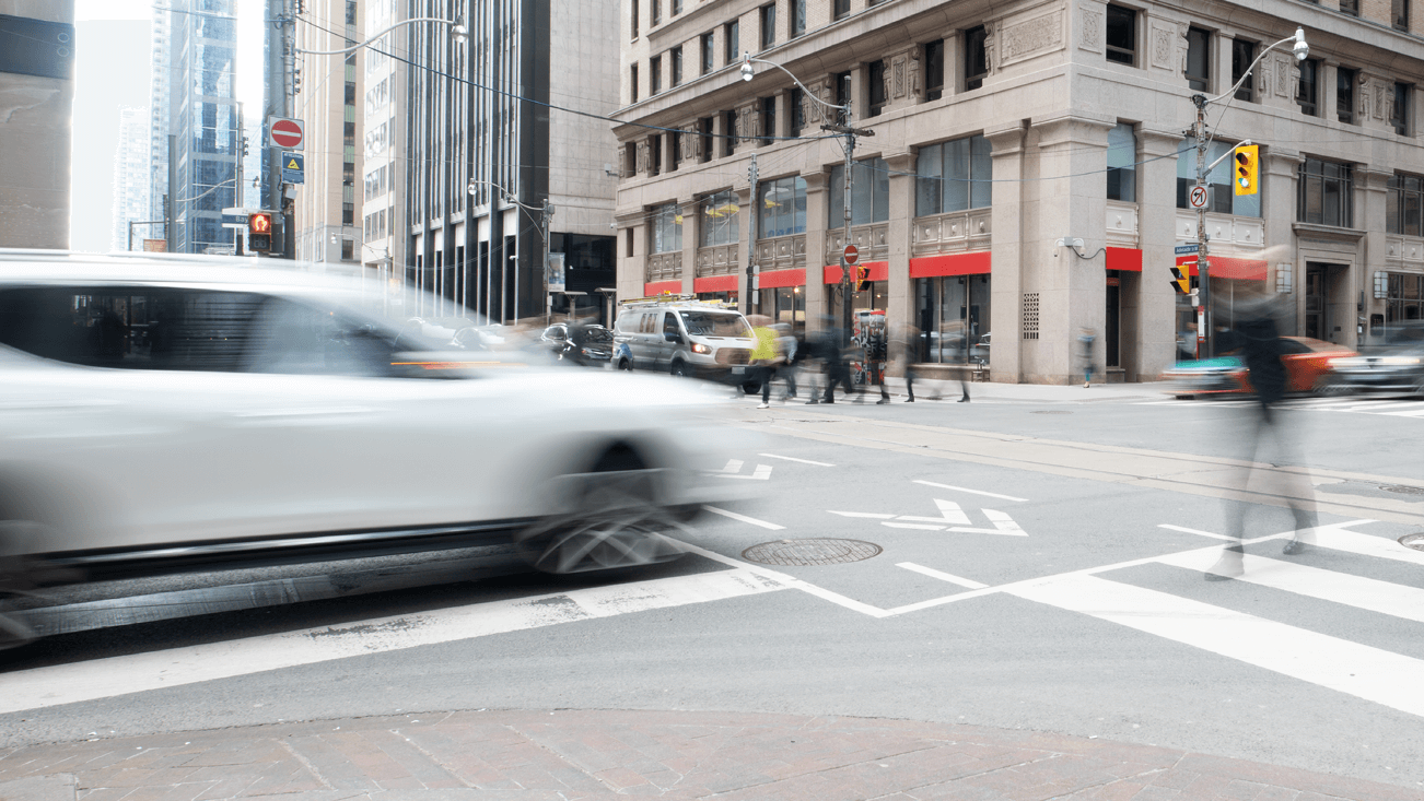 white car in movement