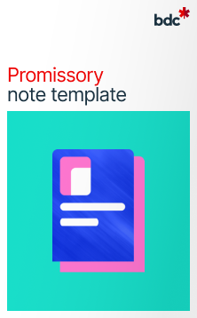 Promissory note template | BDC.ca
