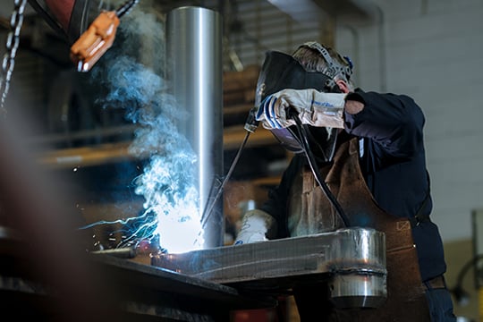 Male welder from Imbritech Industries