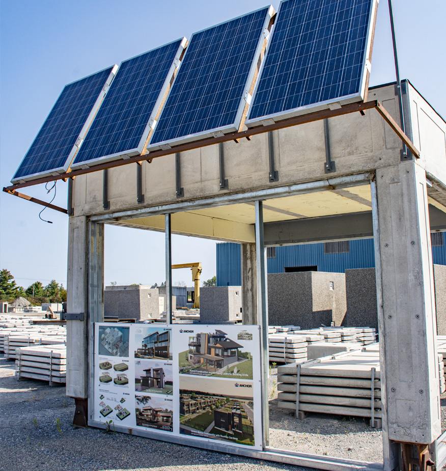 Solar pannels at Anchor Concrete