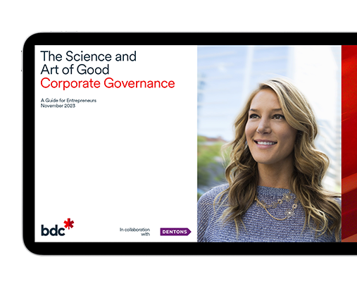 The Science and Art of Good Corporate Governance, a guide for entrepreneurs