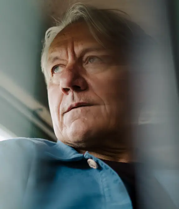 man with a straight face