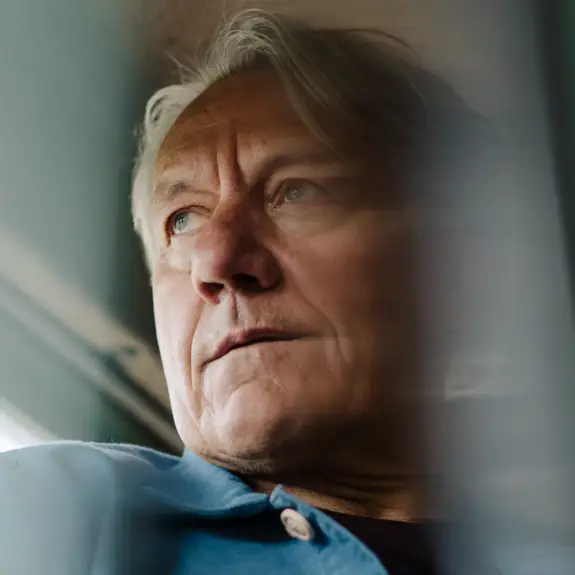 man with a straight face