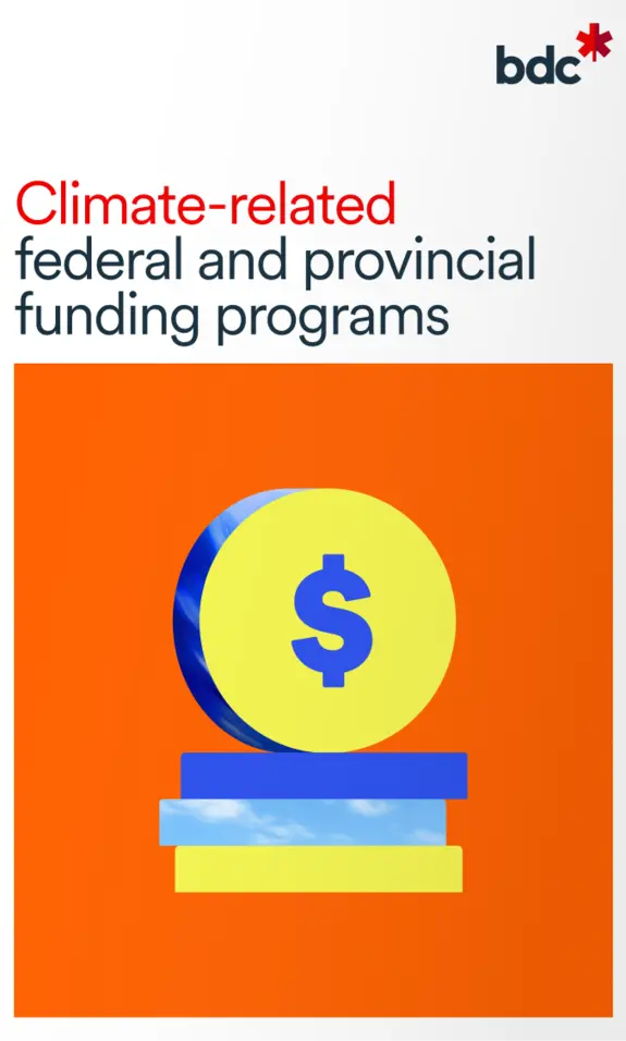 Climate-related federal and provincial funding programs list