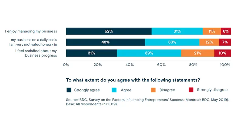How to become an entrepreneur blog graphic: Satisfaction